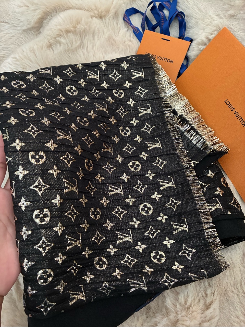 Louis Vuitton Black Monogram Golden Mono Logos